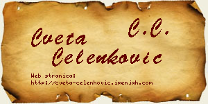 Cveta Čelenković vizit kartica